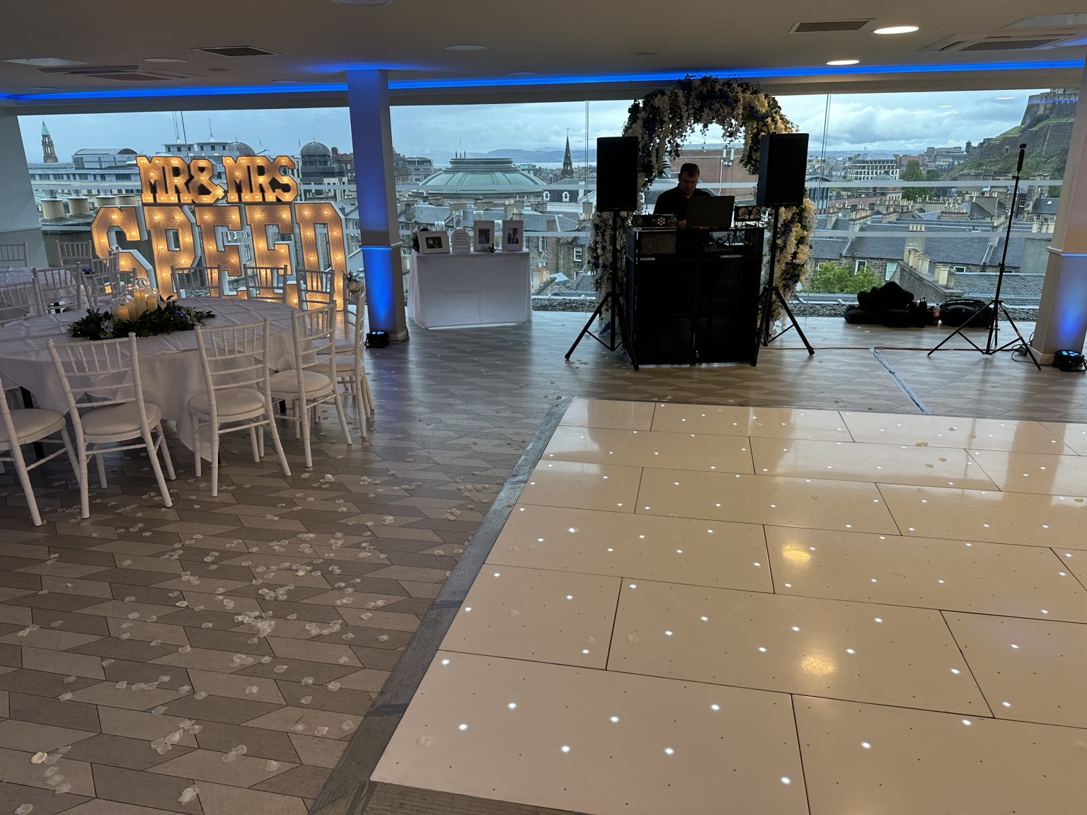 Wedding dance floor Edinburgh